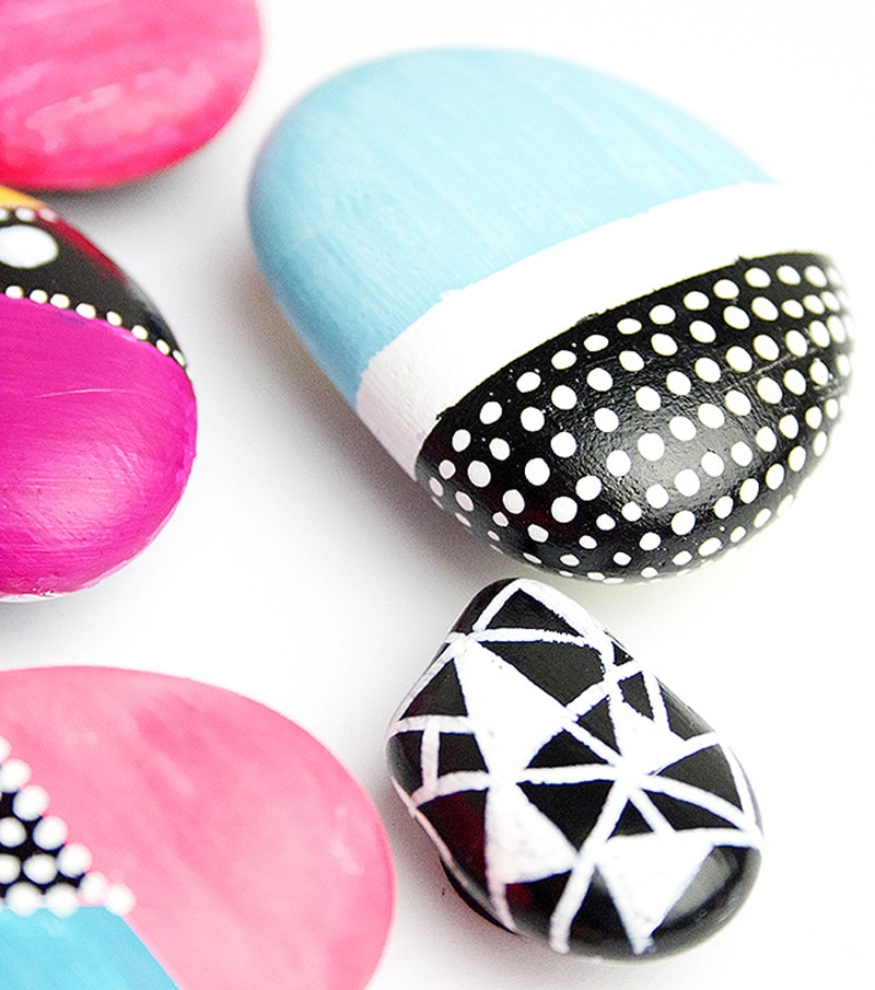 painted rock magnets