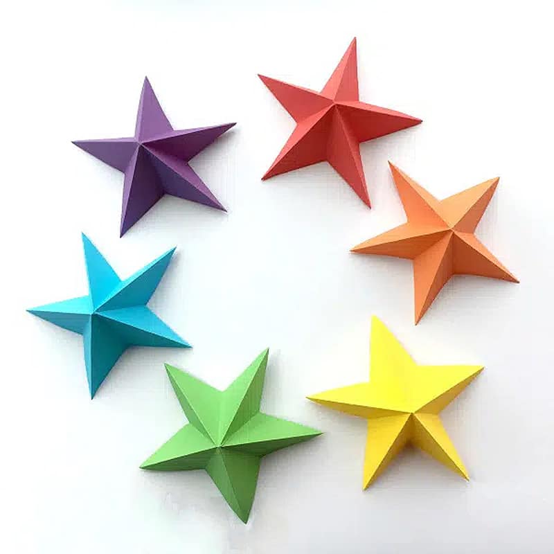 3d paper star kirigami