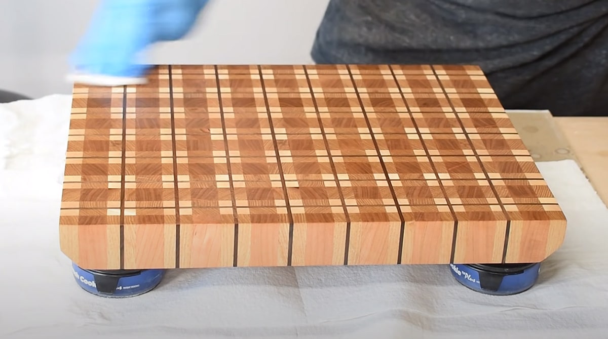 plaid cutting board