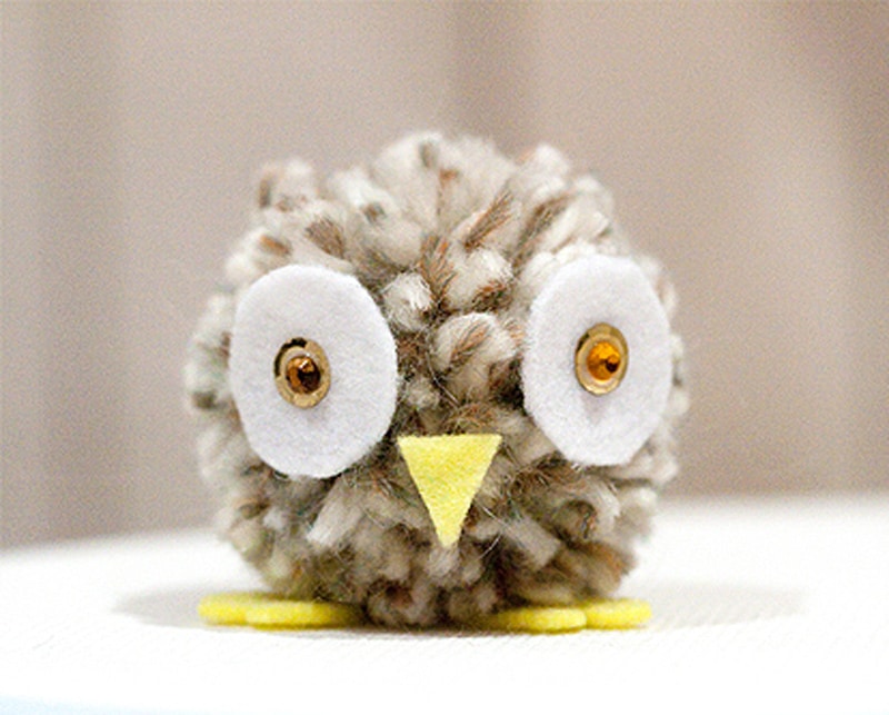 adorable pom pom owls