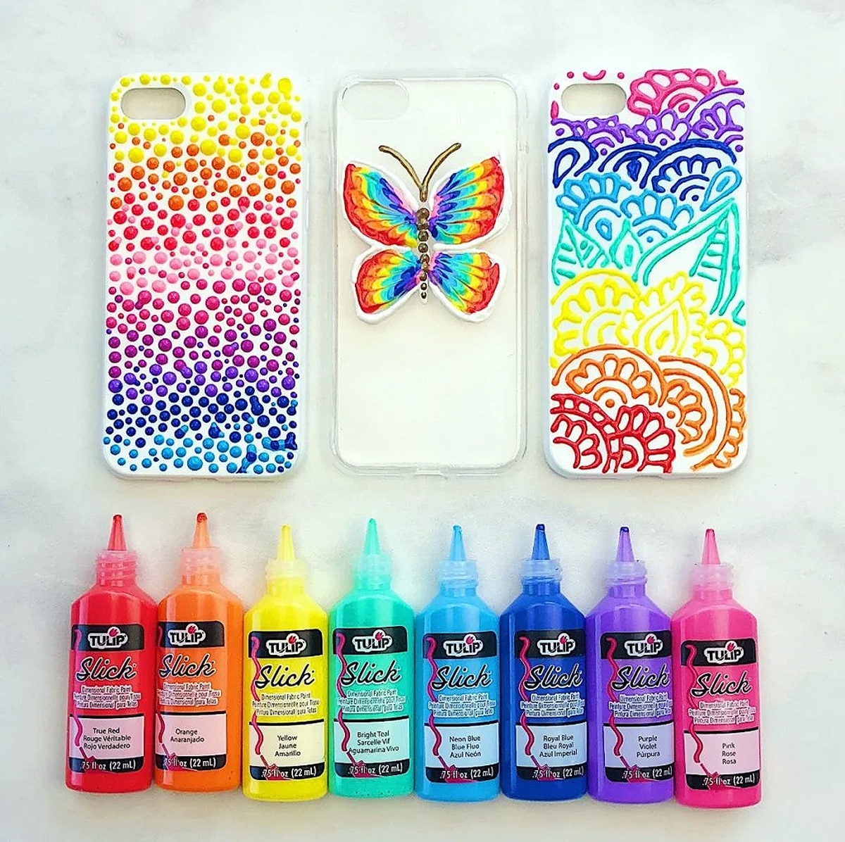 puffy paint phone cases