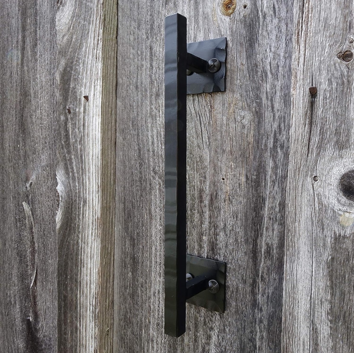 rustic black barn door handle