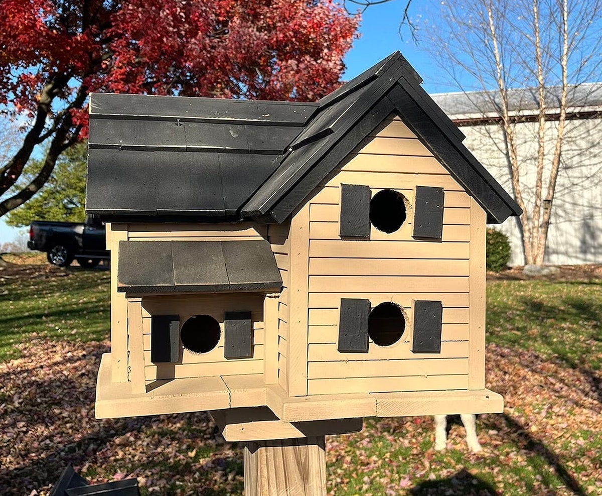 rustic large DIY birdhouse