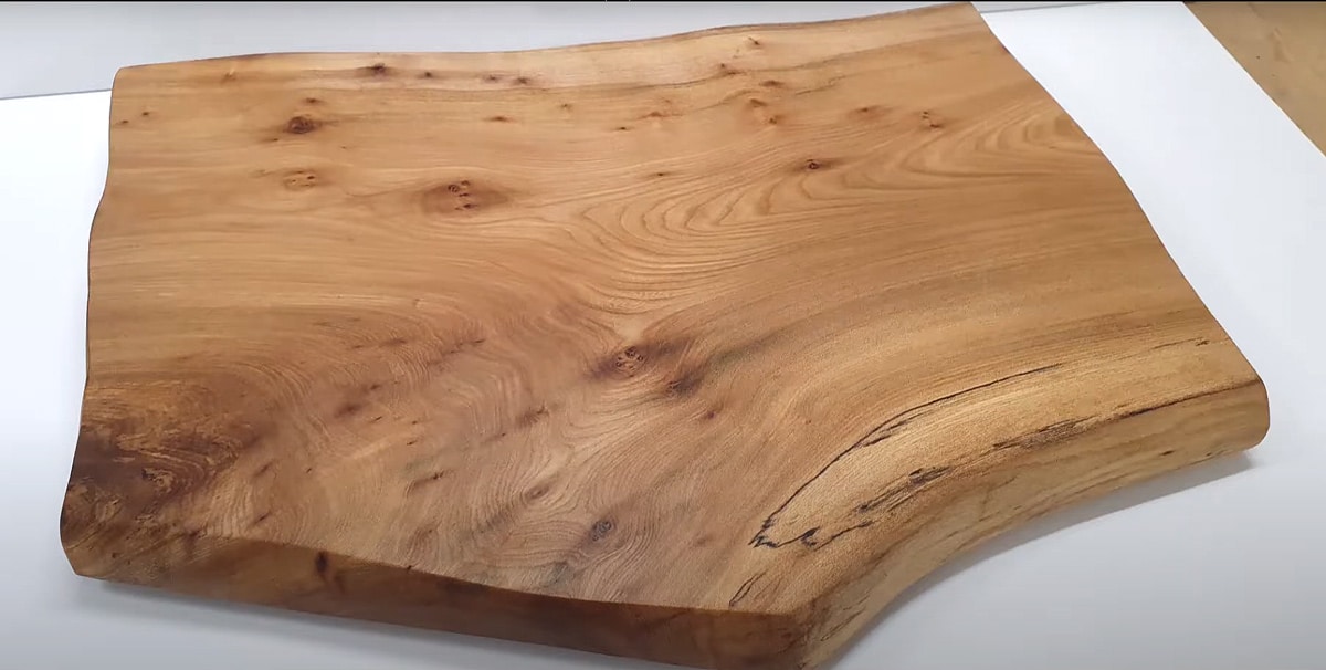 cutting board out of beautiful elm wood