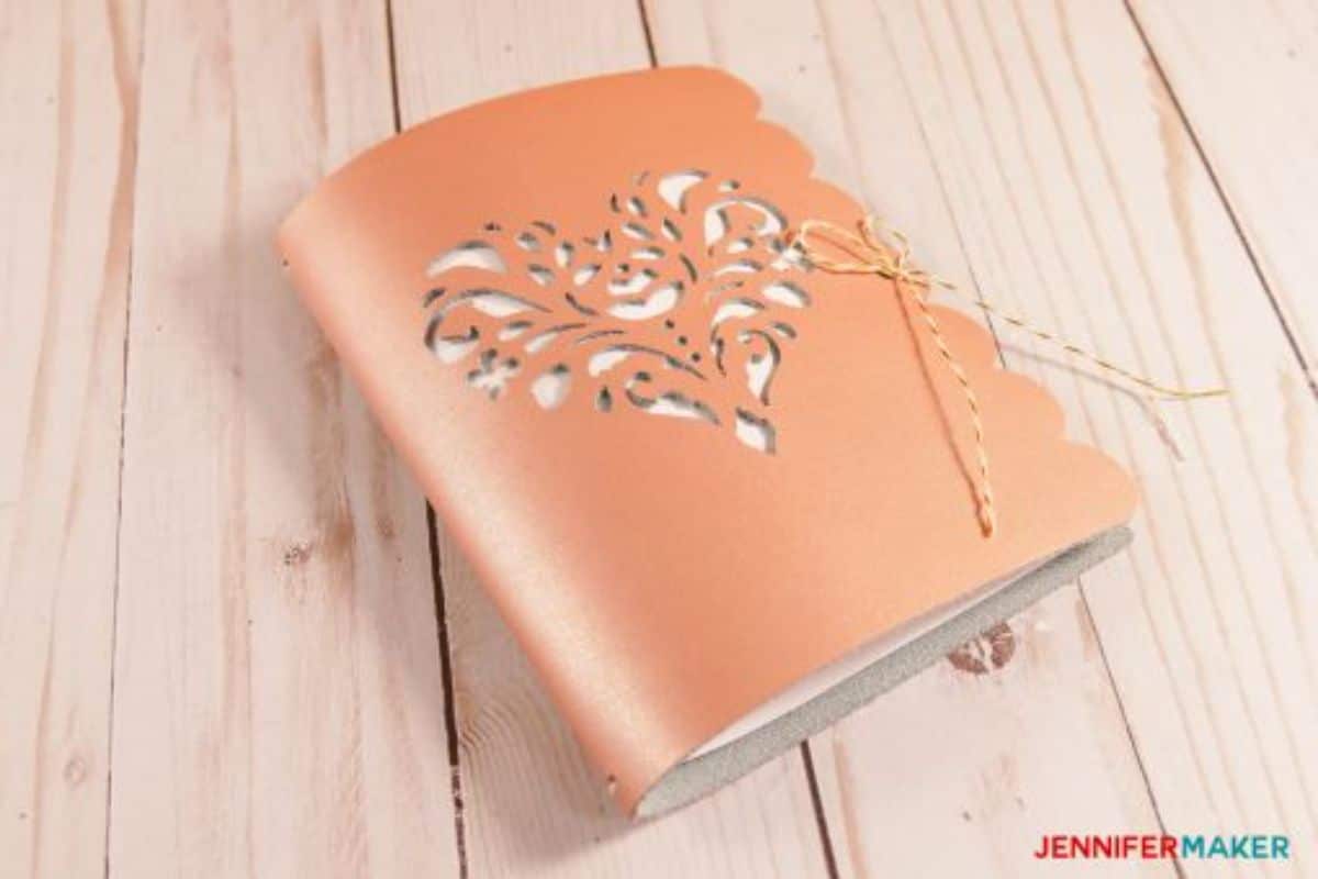 DIY Rose Gold Leather Journal