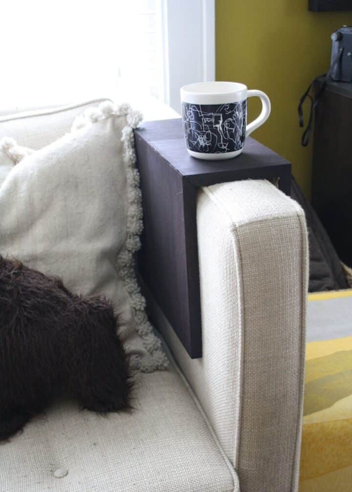 25 DIY Sofa Arm Table Ideas - DIY & Crafts