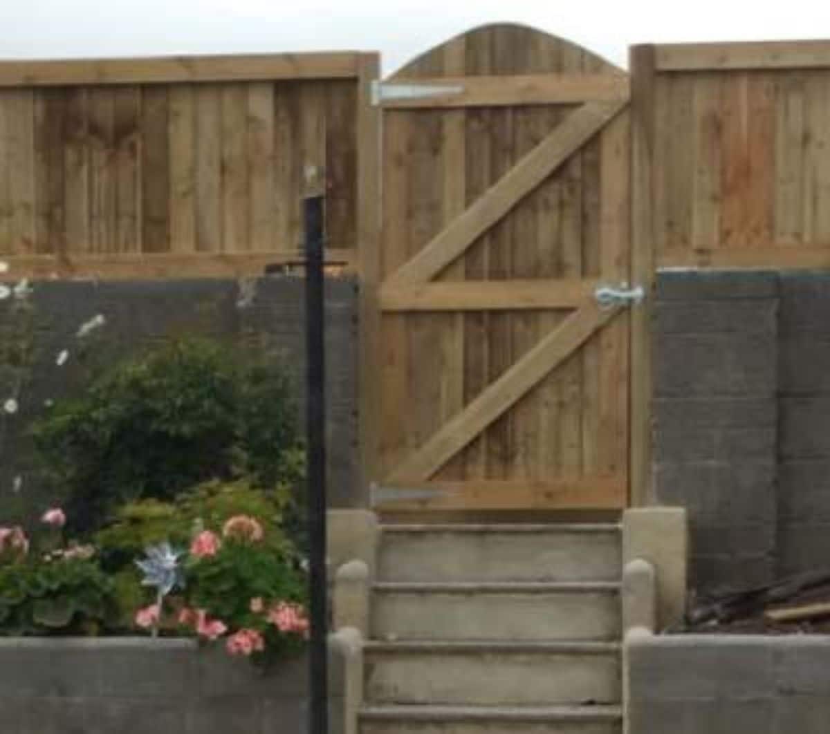DIY Garden Gate in a Ledge and Brace Style