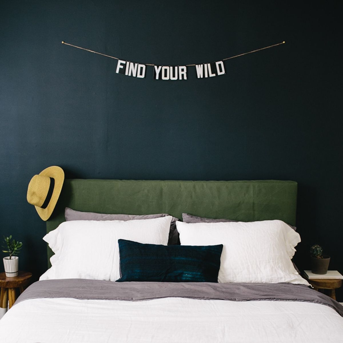 Easy Pillow Headboard DIY by The Ace Hotel