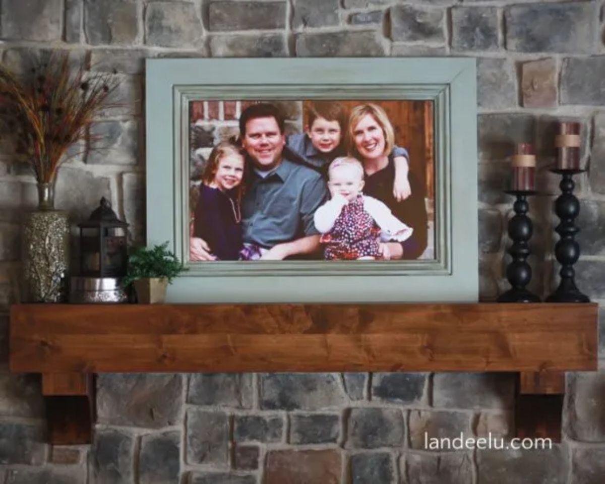 DIY Large Picture Frame With Moulding