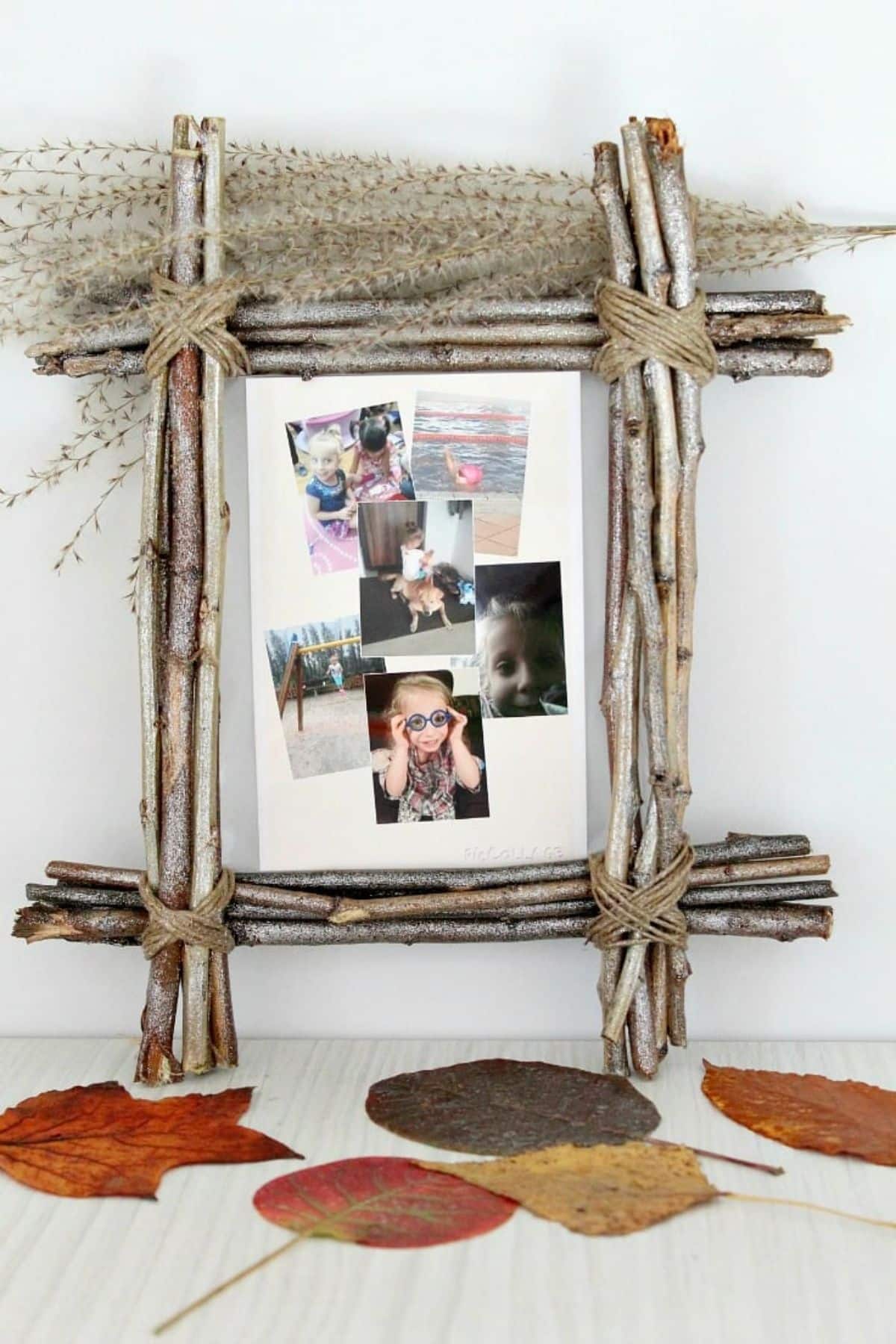 DIY Rustic Photo Frame Made With Twigs
