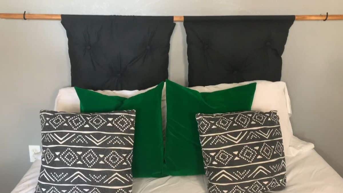 DIY Pillow Headboard - Cheap and Easy