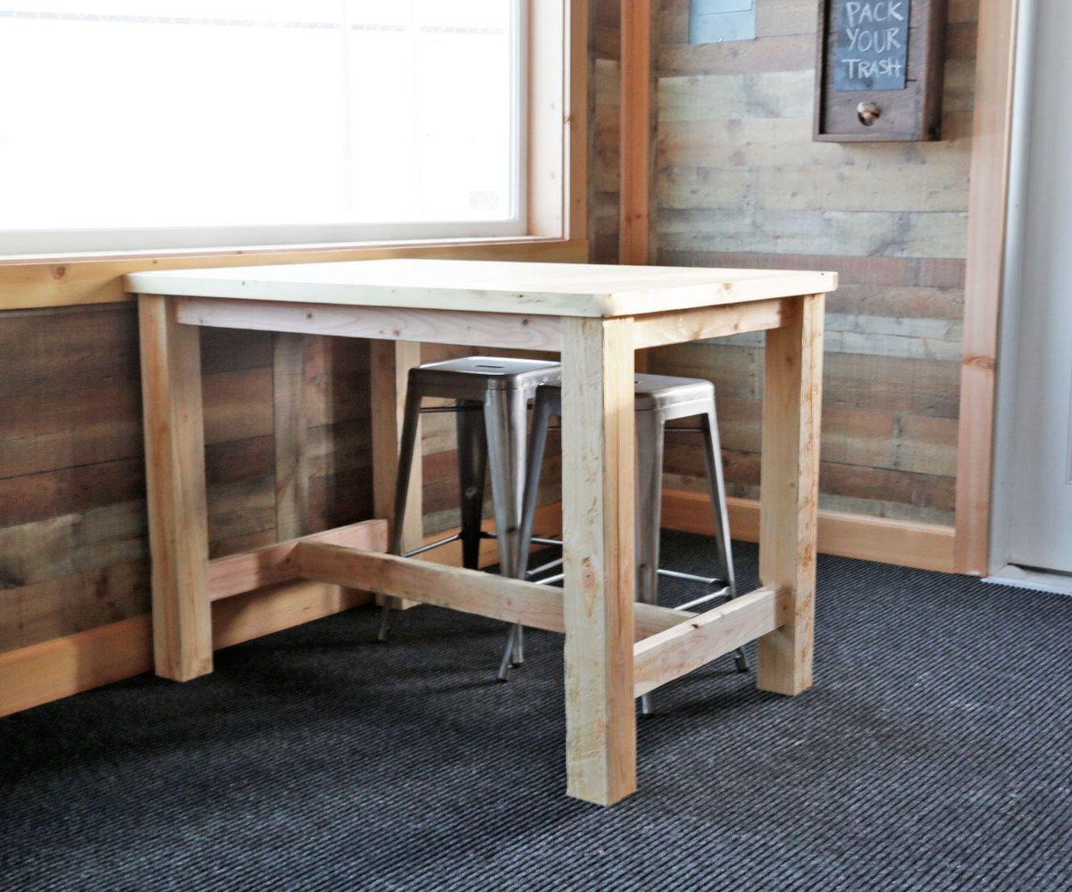 Counter Height Farmhouse Table for Four