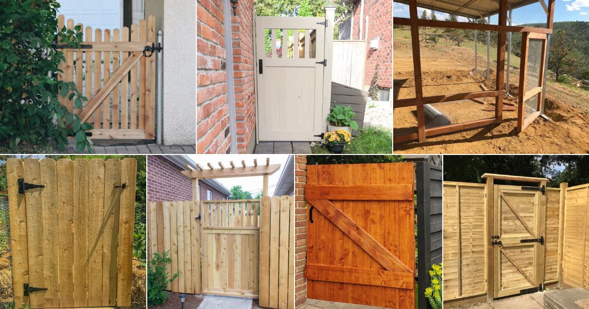 20 DIY Garden Gate Ideas and Plans facebook image.