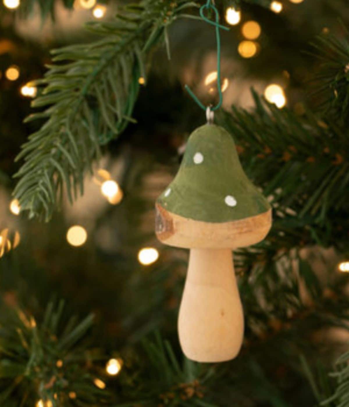 Whittling Mushroom Ornament