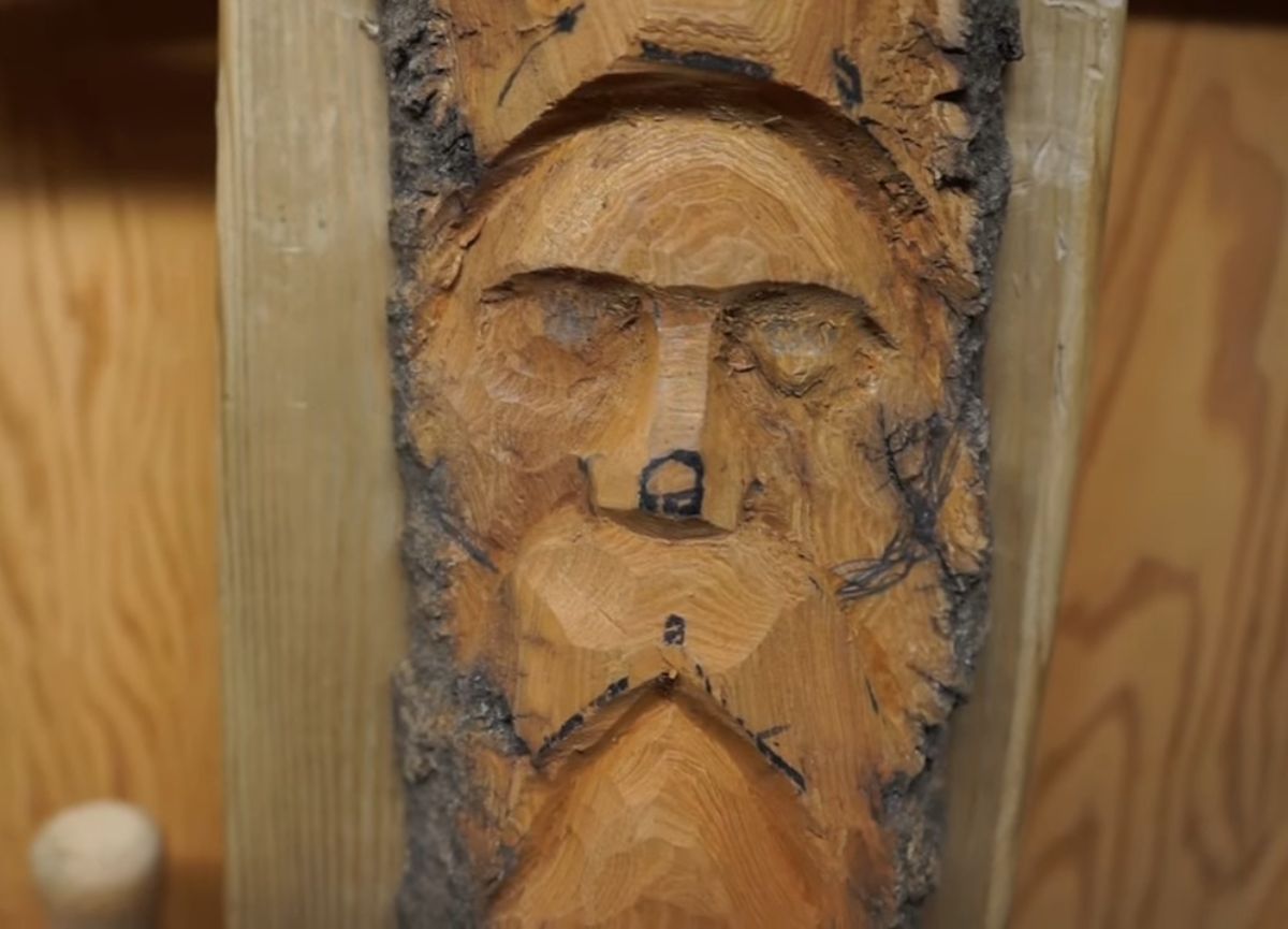 DIY Wood Carving Face Project