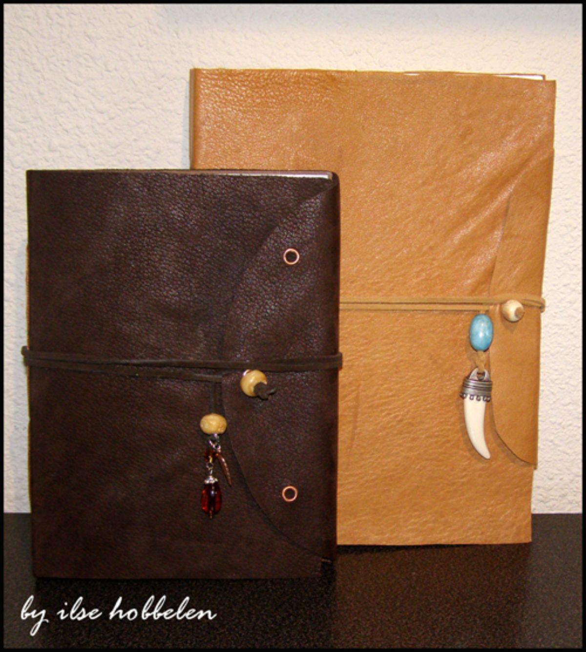 Two DIY Leather Journals