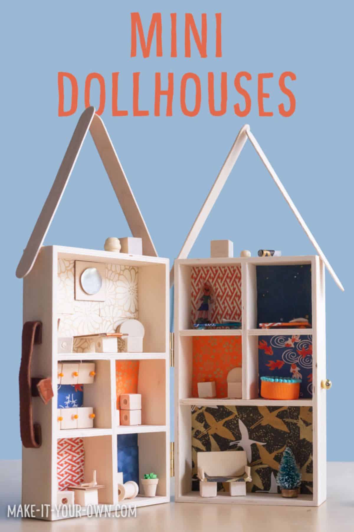 Mini Dollhouses & a Shrink Art Doll