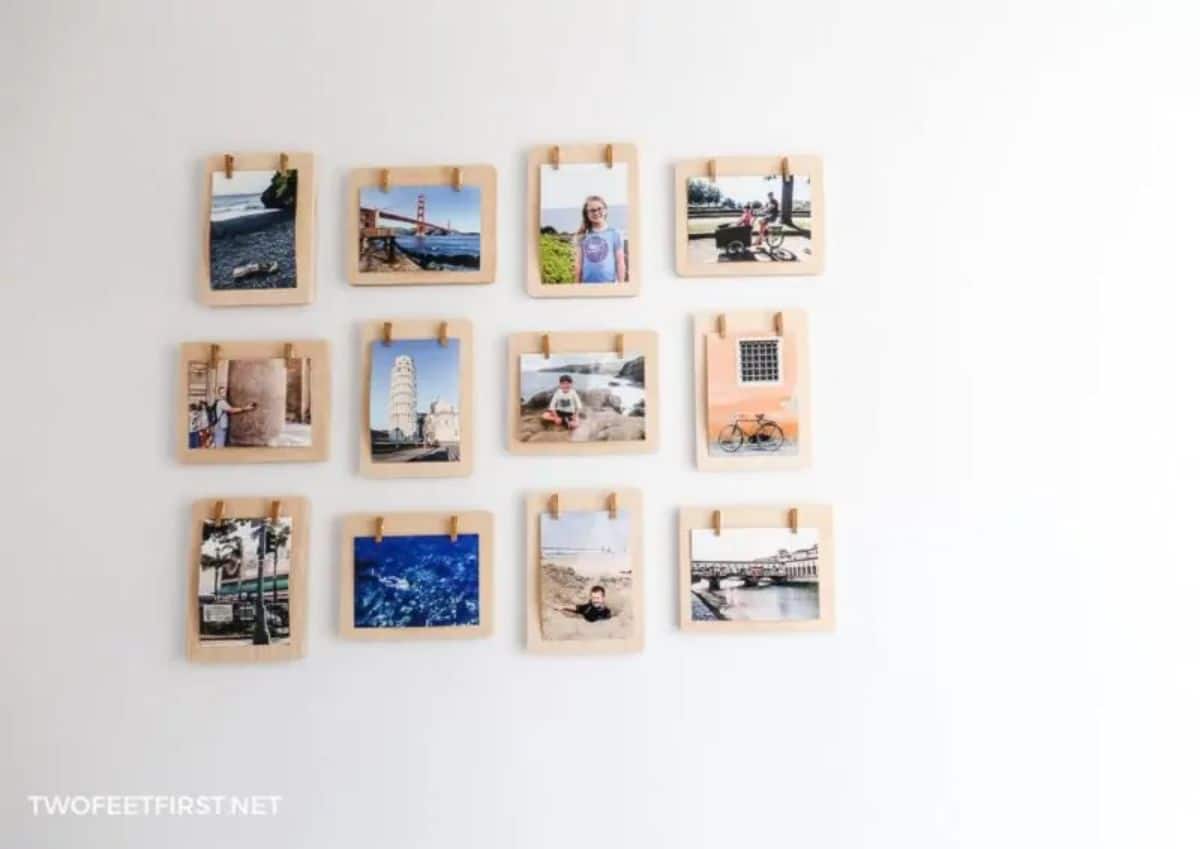 DIY Clothespin Picture Frames