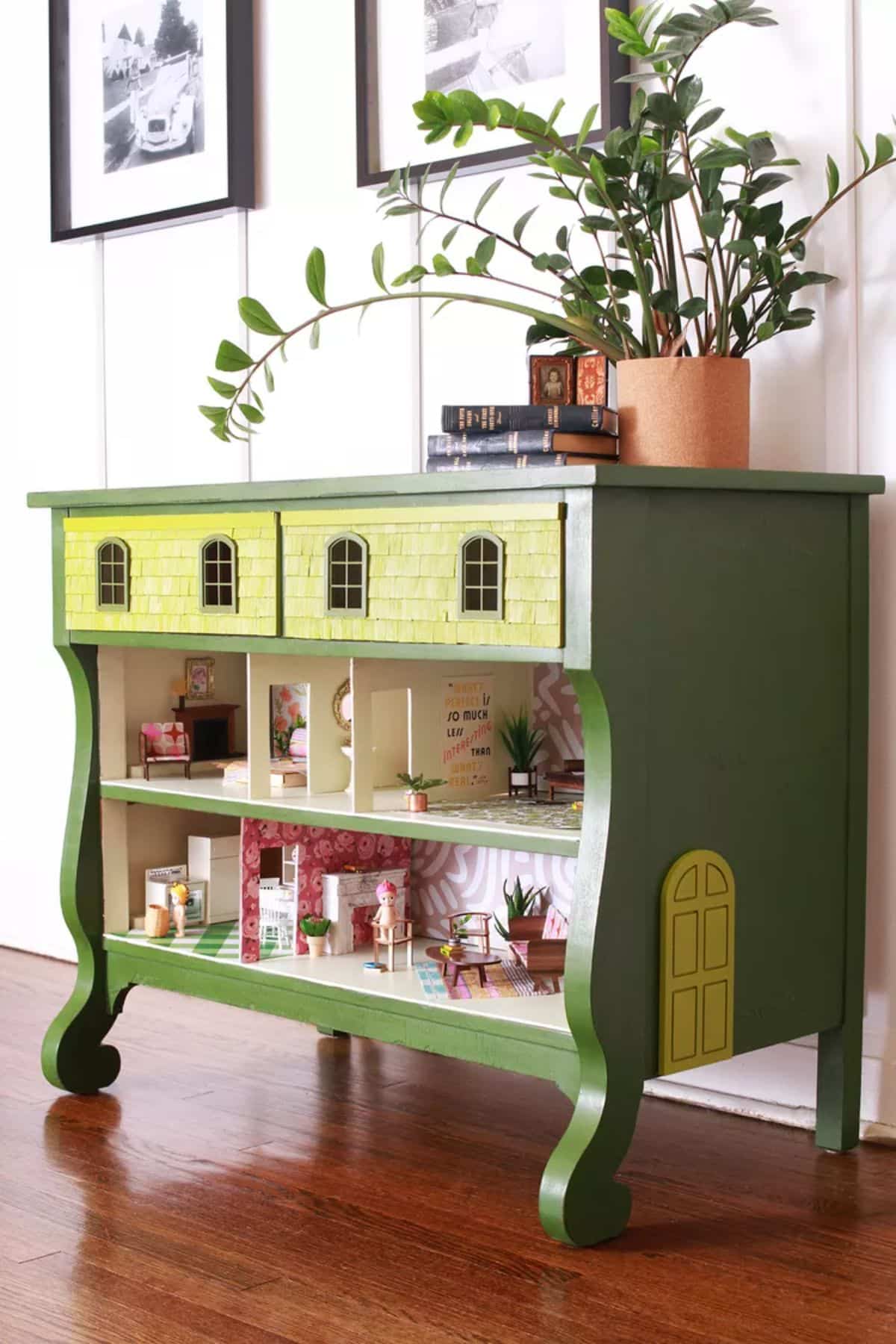 Custom Dollhouse From a Dresser