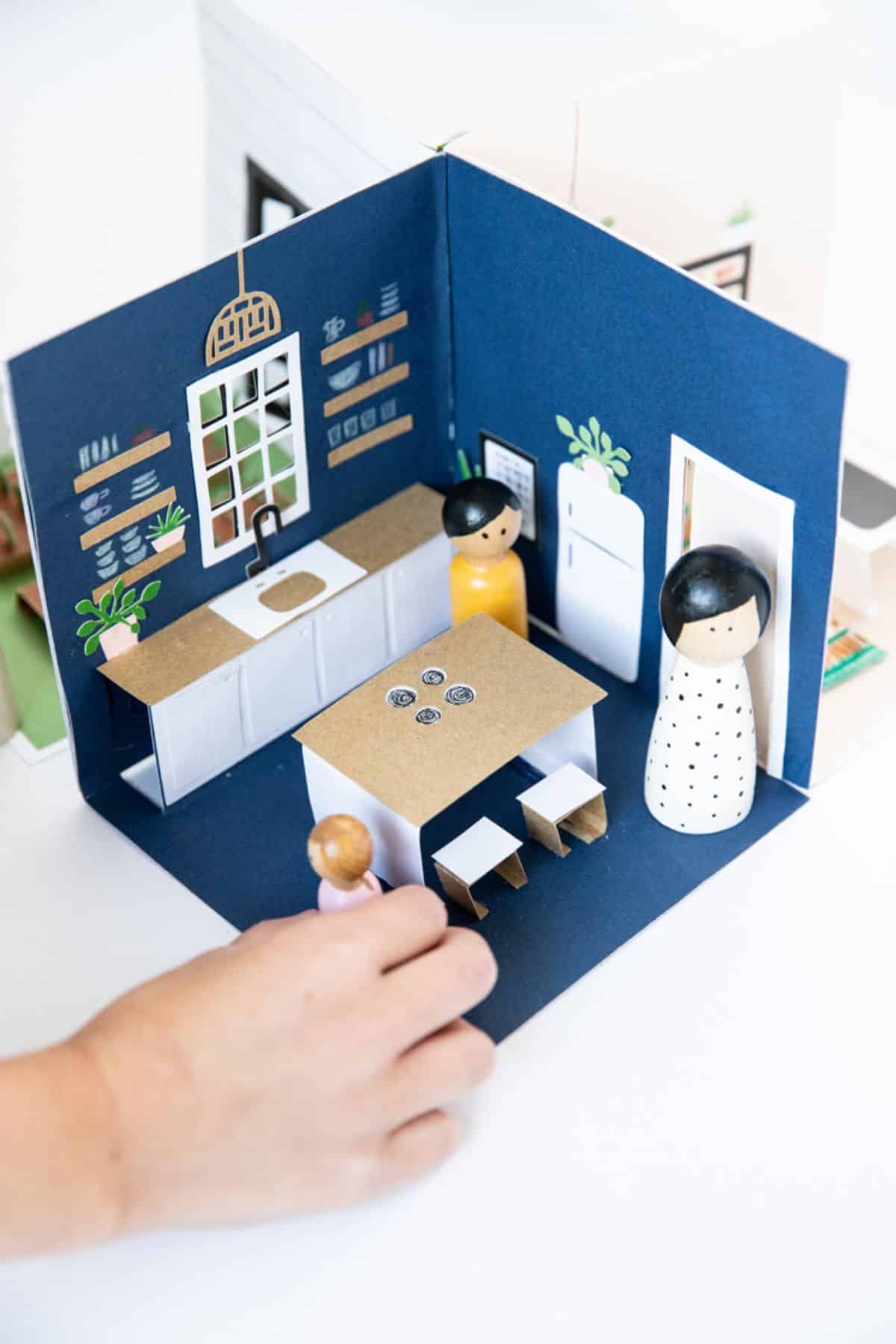 Pop-Up Paper Doll House