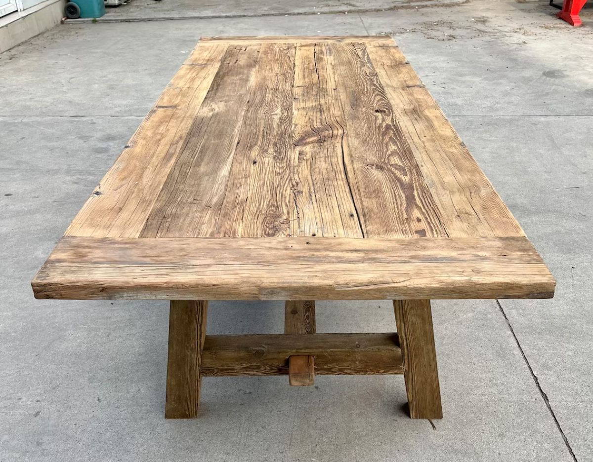 Reclaimed Wood Dining Table Top Farmhouse Furniture