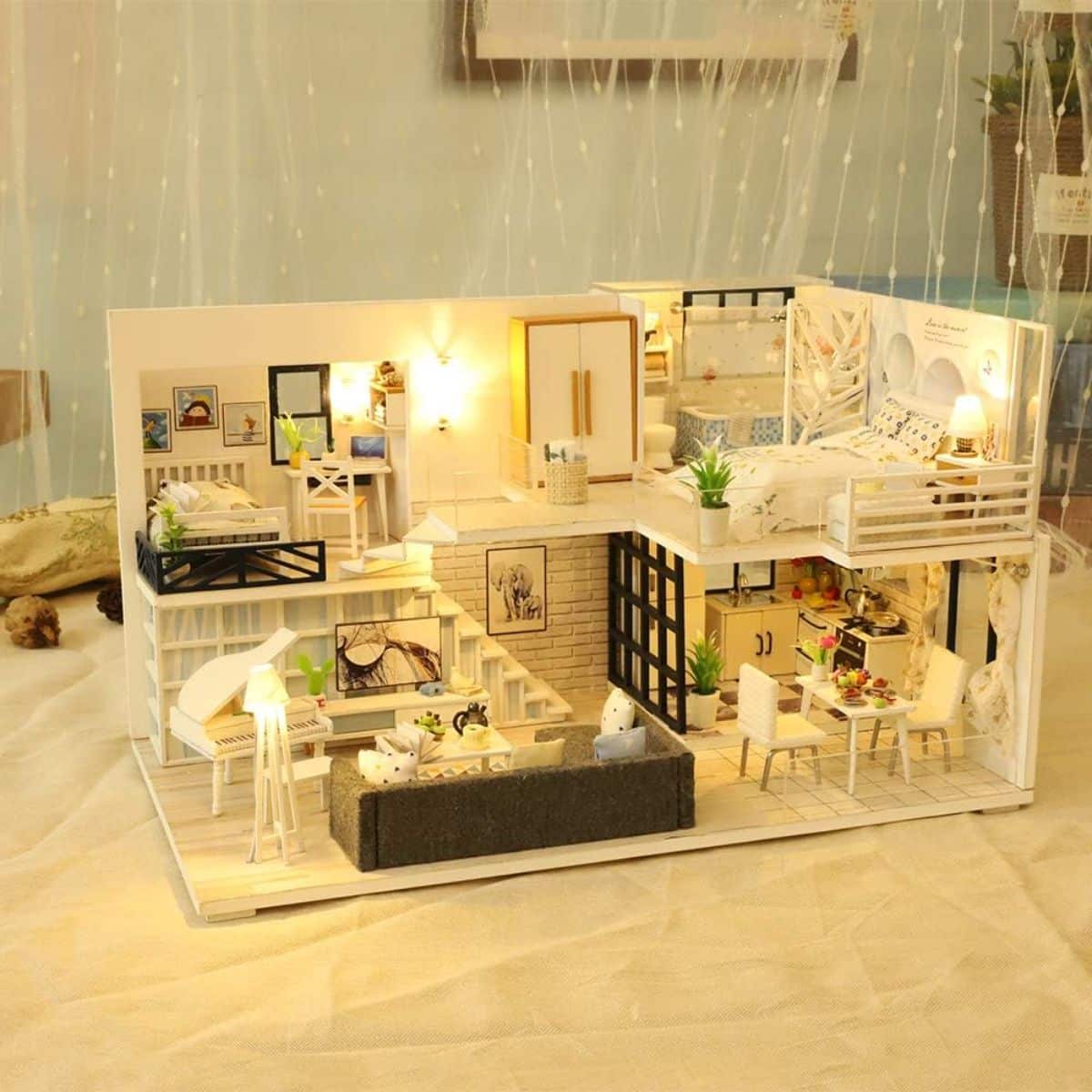 DIY Miniature Modern Dollhouse Kit
