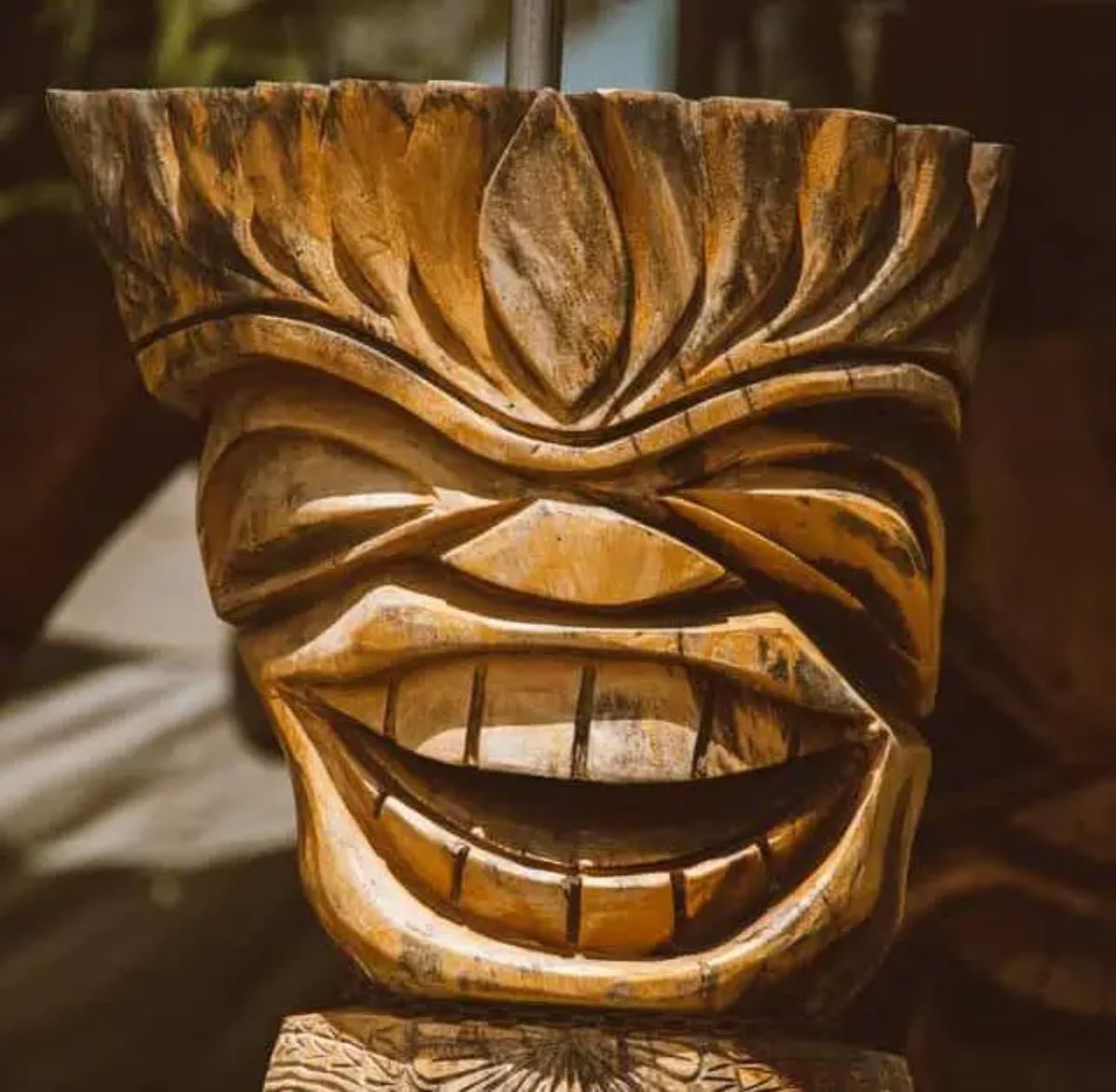Wood Carved face