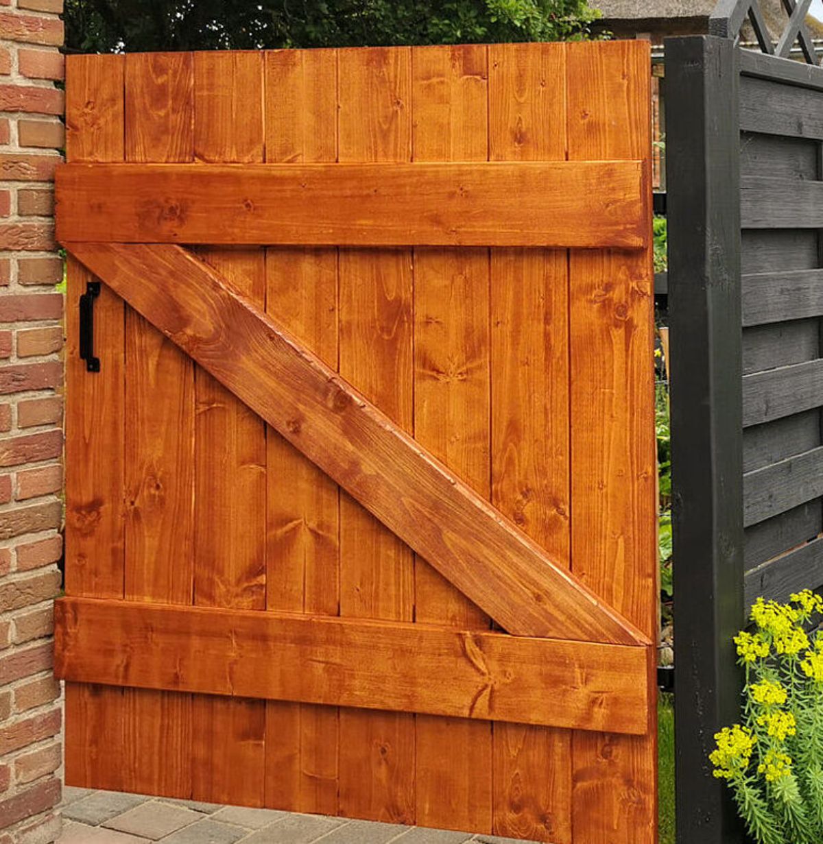 A Wooden DIY Garden Gate