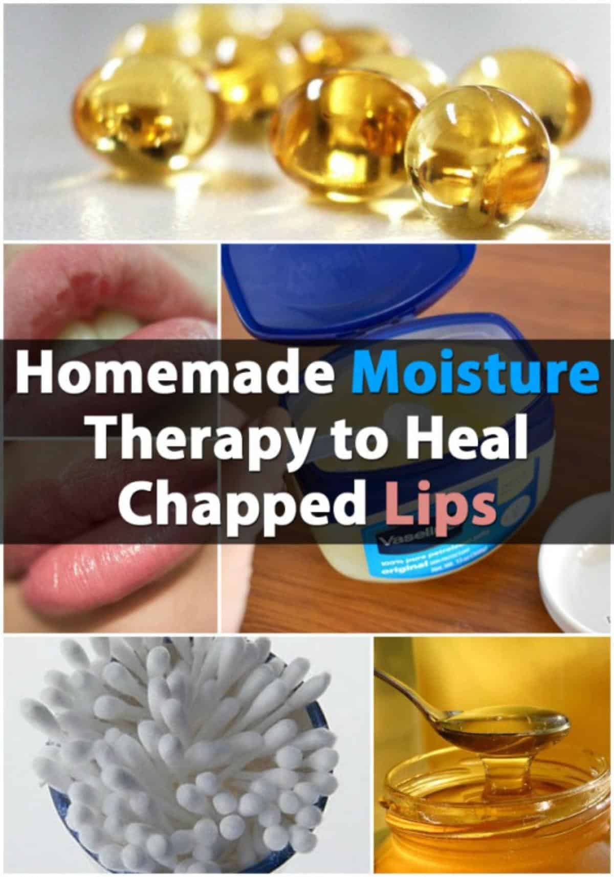 Homemade Moisture Therapy To Heal Chapped Lips pinterest image.