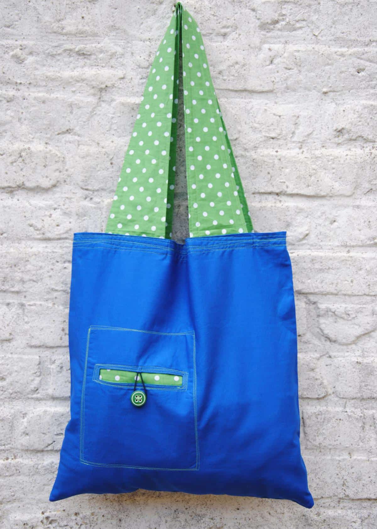 DIY Reusable Bag With Wide Straps