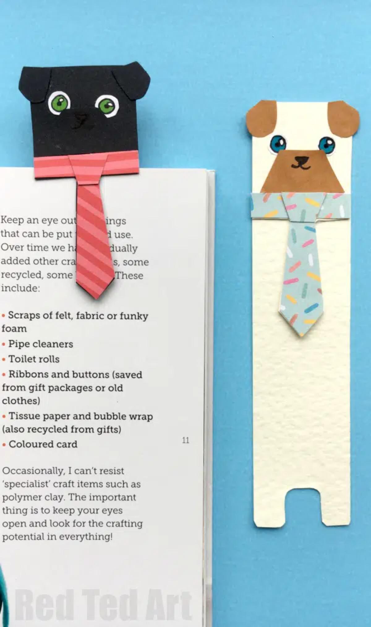 Book Pug Bookmark DIY