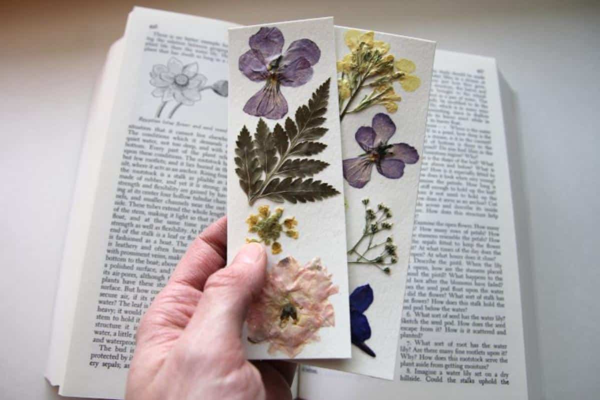DIY Pressed Flower Bookmarks
