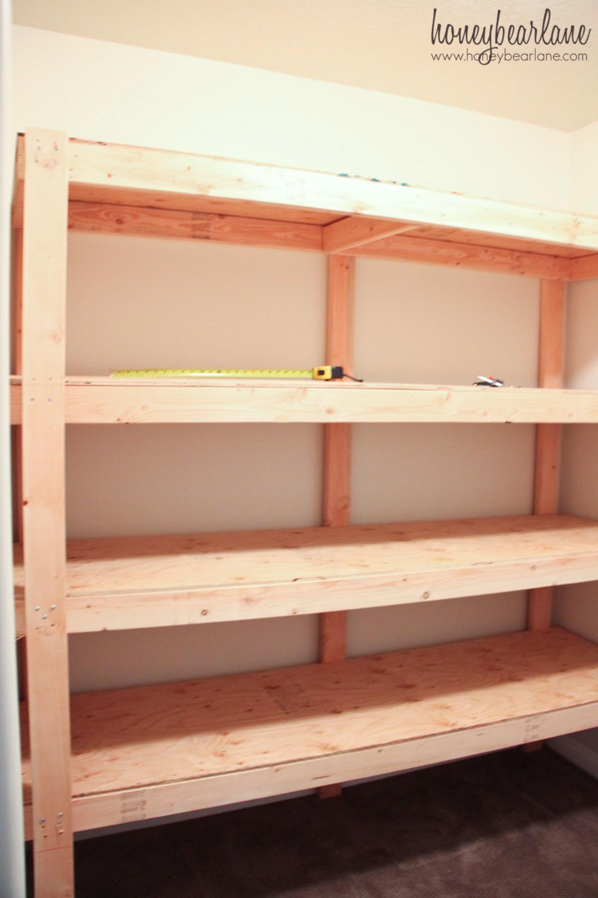 DIY Standing Heavy Duty Shelves