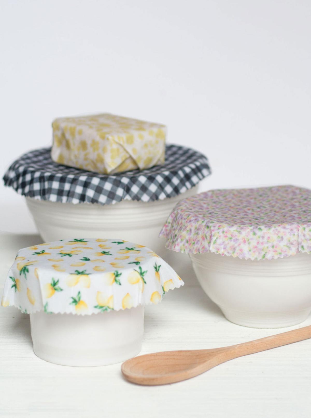 DIY Beeswax Bowl Covers