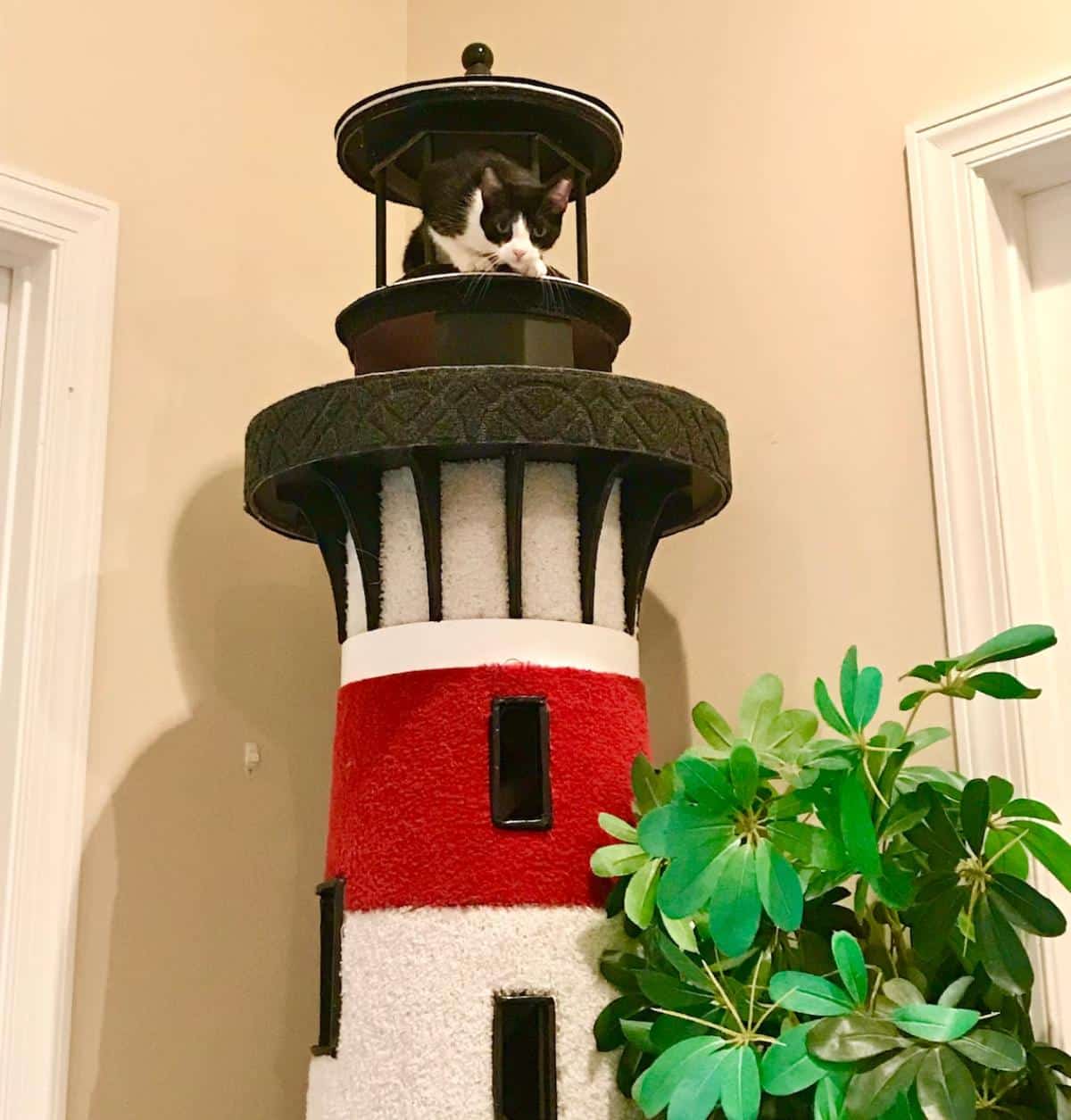 DIY Lighthouse Cat Tree Tower and Playhouse