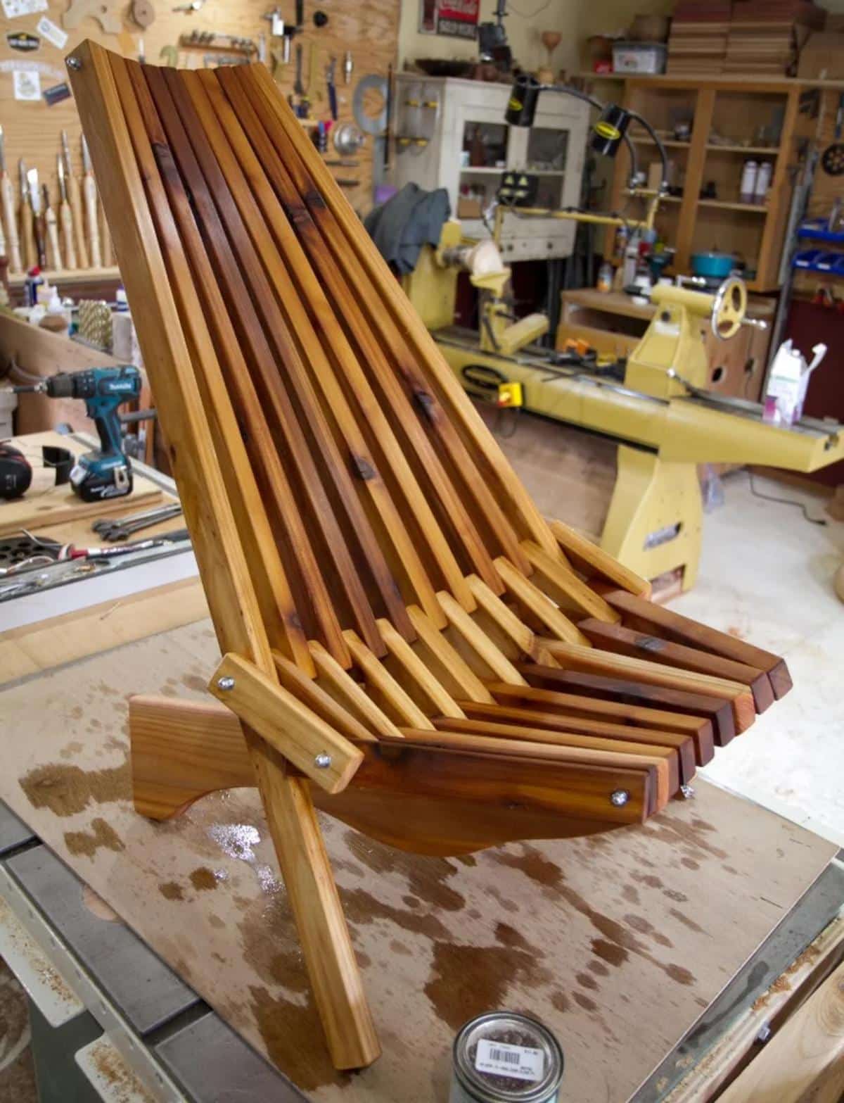DIY Folding Lawn Cedar Chair