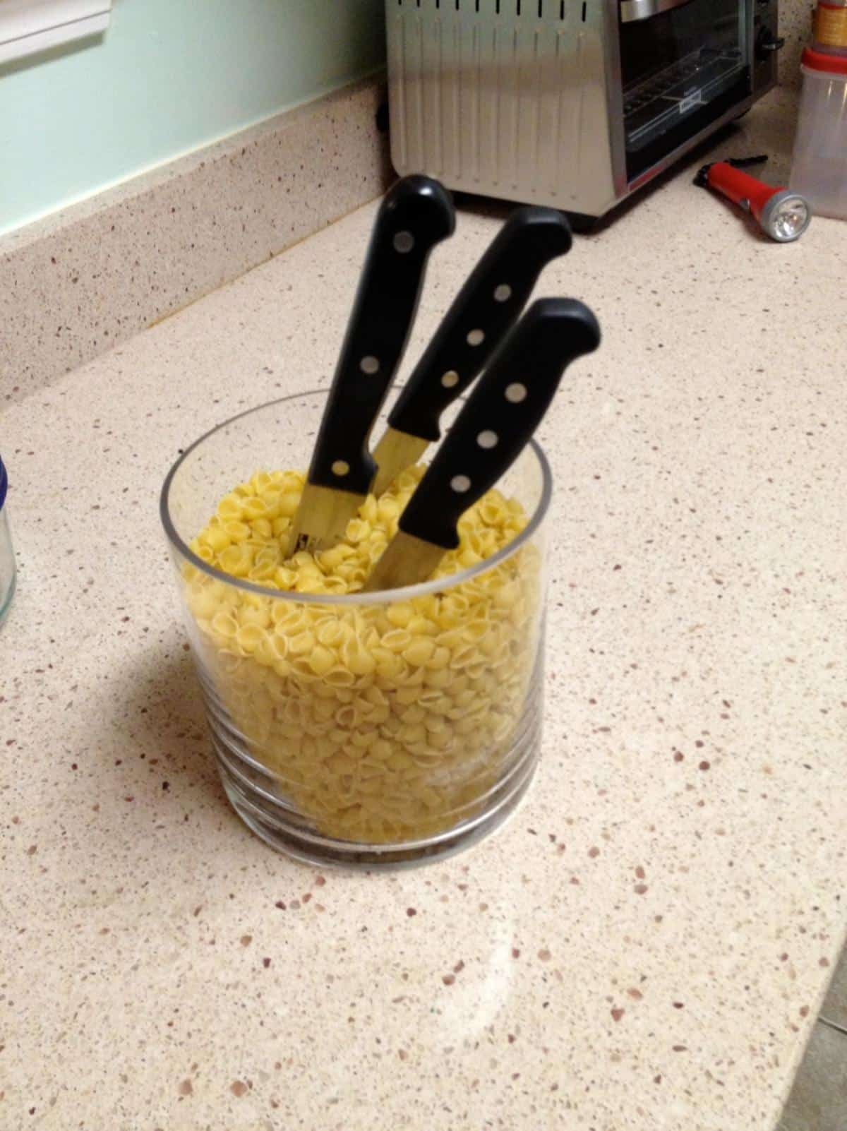 DIY Knife Holder – With Pasta!