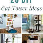 20 DIY Cat Tower Ideas pinterest image.