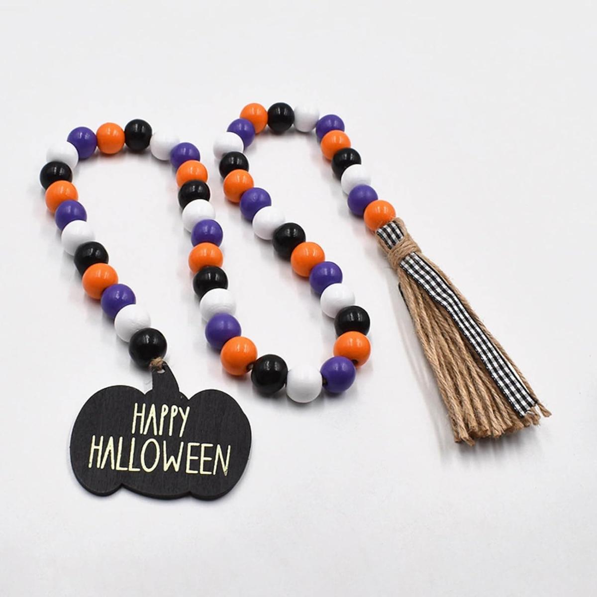 Thanksgiving Tassel Bead String for Wooden Coffee Signs