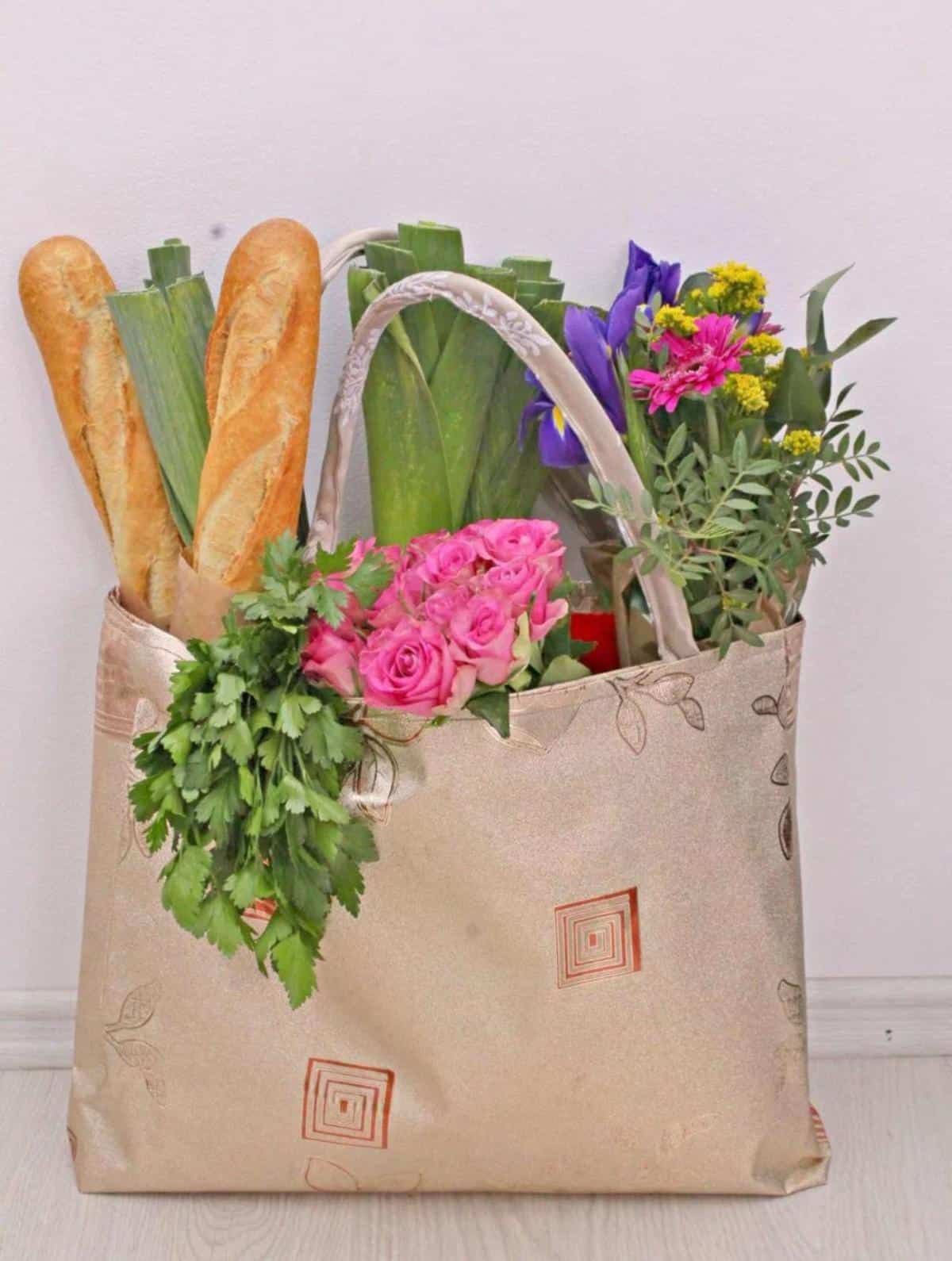 Easiest Reusable Grocery Bag Pattern