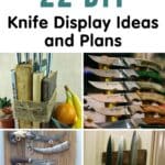 22 DIY Knife Display Ideas and Plans pinterest image.