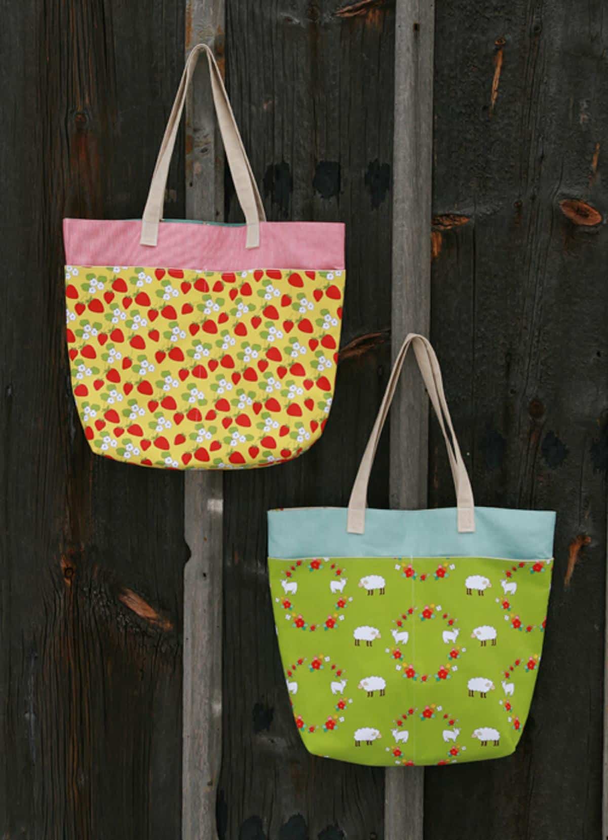 DIY Farmer’s Market Totes With Pattern