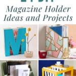 24 DIY Magazine Holder Ideas and Projects pinterest image.
