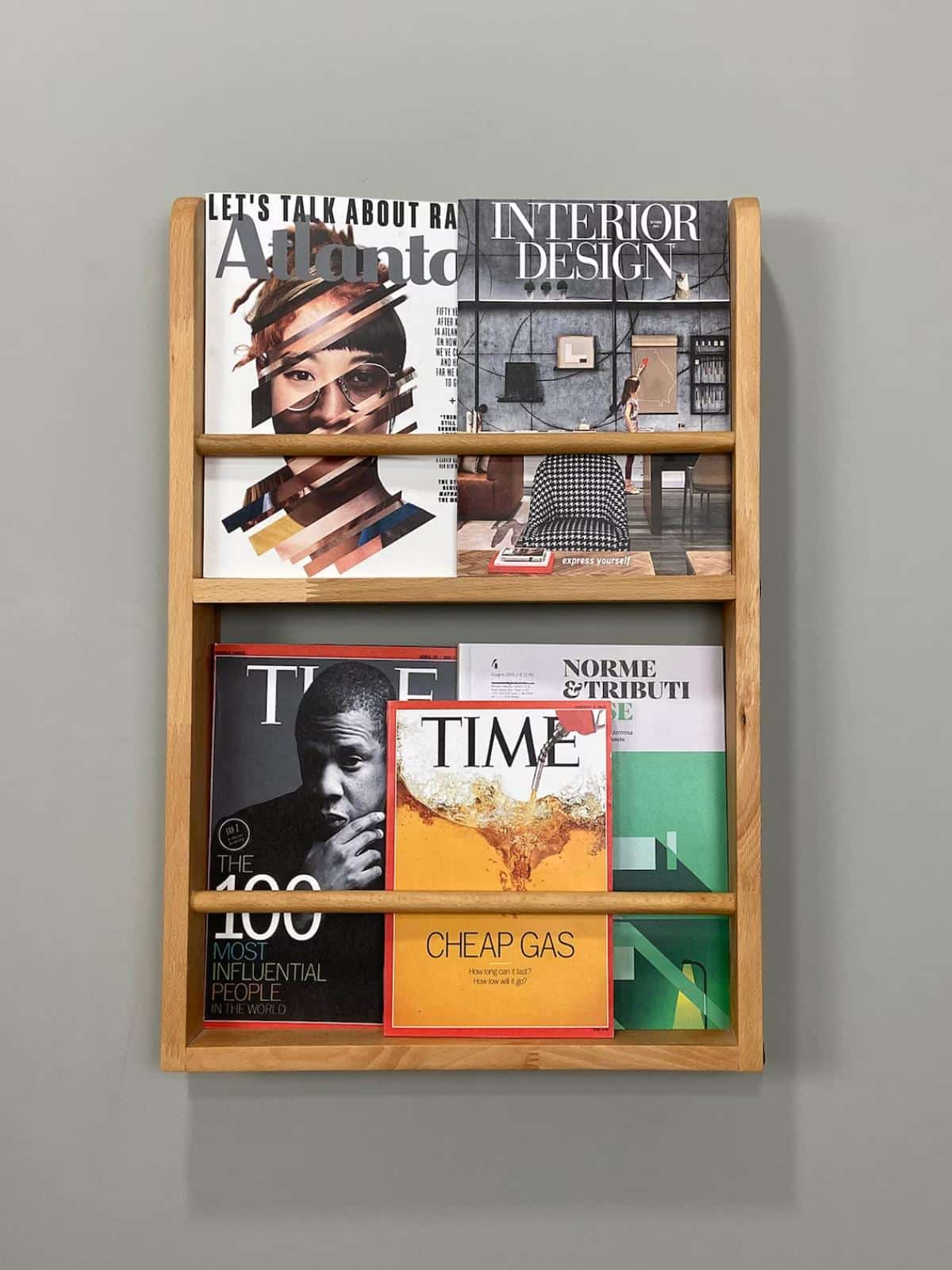 DIY Wood-Magazine Shelf