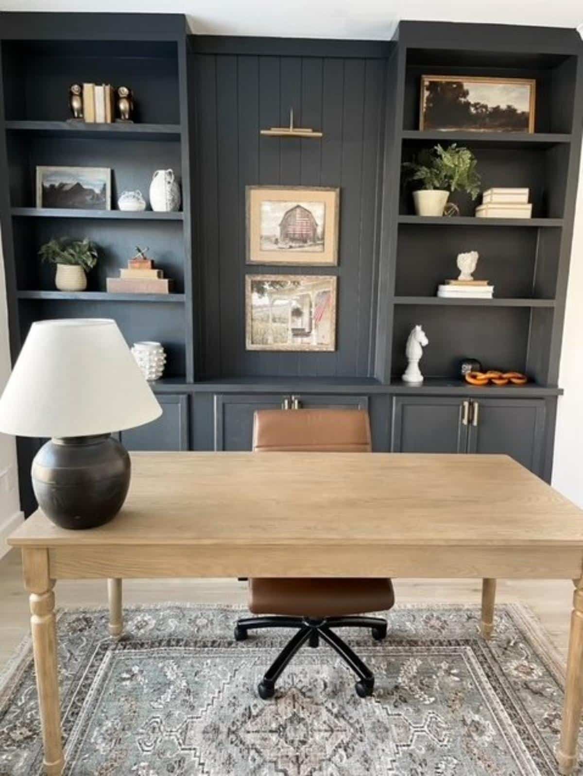 DIY Office Built-In Cabinets