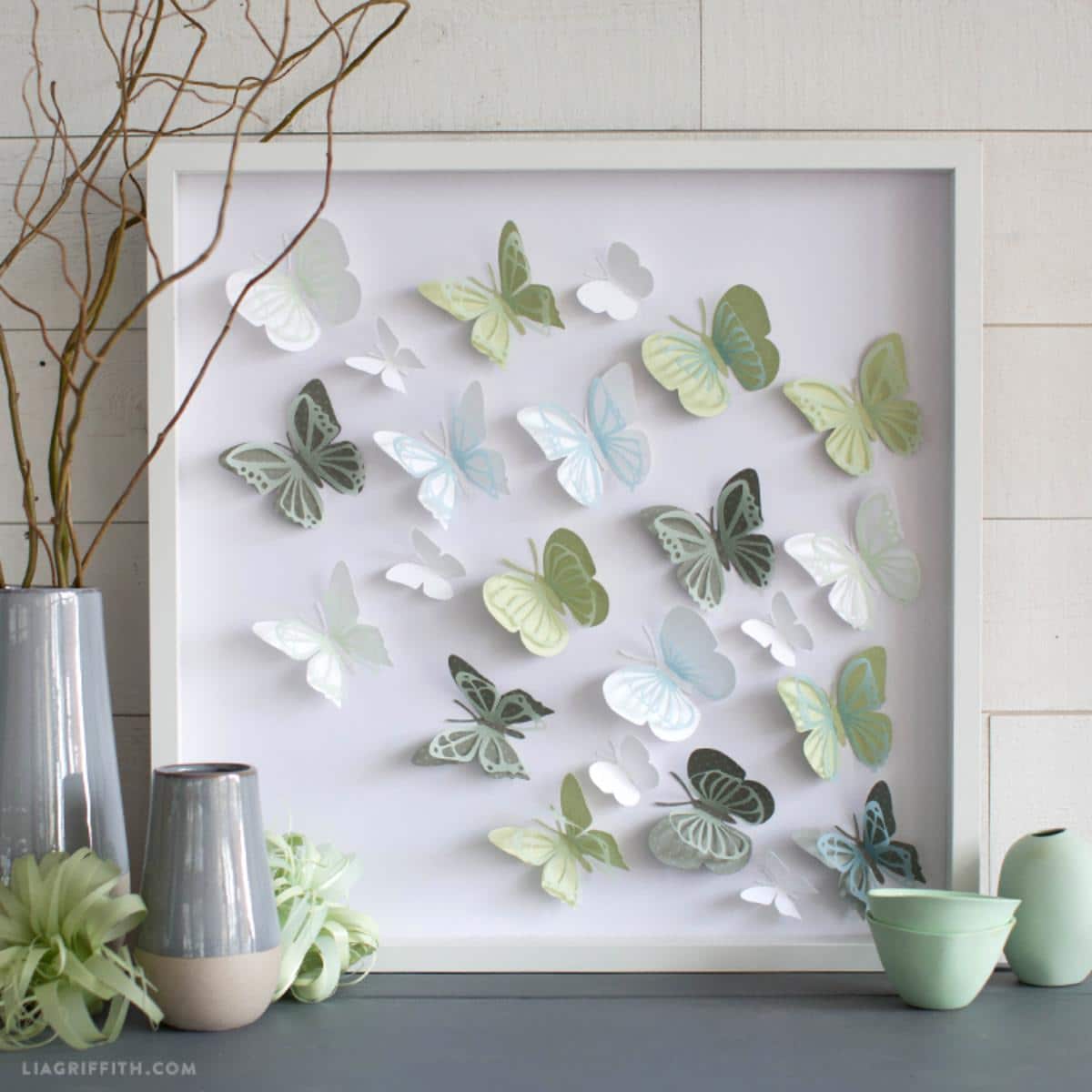Papercut Butterfly Wall Art