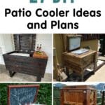 27 DIY Patio Cooler Ideas and Plans pinterest image.