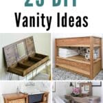 29 DIY Vanity Ideas pinterest image.