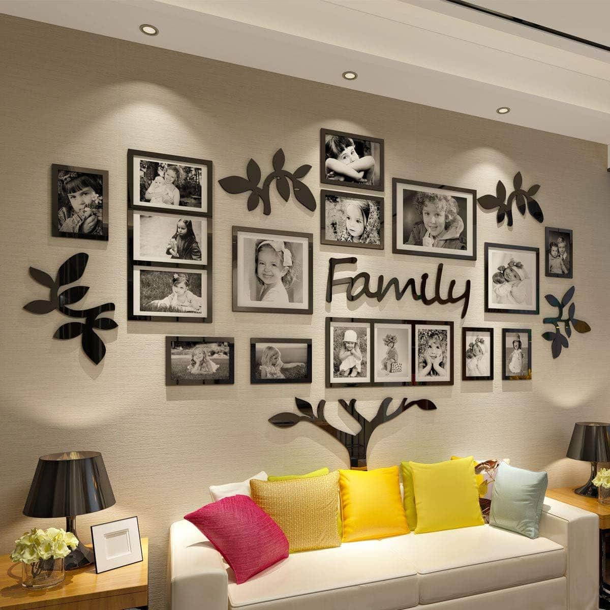 Family Tree Wall Decal Picture Frame Collage