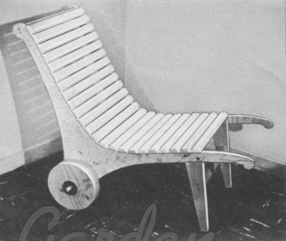 DIY Rolling Patio Chair